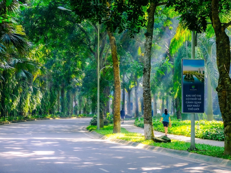 Mật độ cây xanh ấn tượng tại Eco Park