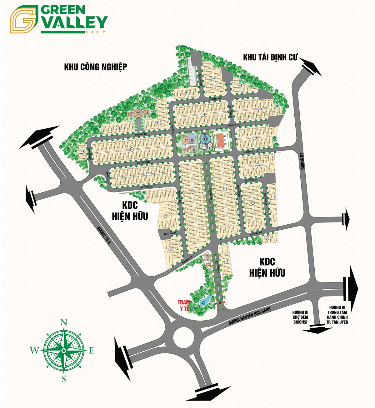 Mặt bằng Green Valley City